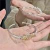 Rama Completa de Osmanthus Nuevo Estilo Chino Pulsera de Flores Antiguas Doce Dioses de las Flores Osmanthus de Agosto Pulsera Abierta Ajustable para Mujer