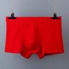 Ropa Interior de Algodón para Hombre Calzoncillos tipo bóxer Sueltos Transpirables Hombres Gordos Tallas Grandes Cintura Media-Alta Algodón Puro Calzoncillos tipo Bóxer Rojos para Jóvenes