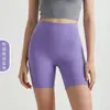 Baile de Mariposa Color de Primavera Sin Línea Embarazosa Sensación de Piel Desnuda Pantalones Cortos de Yoga para Mujer Cintura Alta Levanta Glúteos Ropa Exterior Fitness Deportes Ciclismo Pantalones Cortos