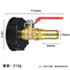 Conector de accesorios para válvula de barril IBC de tonelada Amazon transfronterizo adaptador de barril de tonelada S60*6 a grifo de latón de 3/4 de pulgada