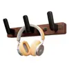 Colgador de madera de nogal, colgador de puerta sin taladro para abrigos, colgador de pared fijo para ropa, perchero para entrada