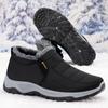Zapatos de Algodón Old Beijing Personalizados para Hombre, Forrados de Felpa y Engrosados, Zapatos Casuales de Invierno para Hombre, Botas de Nieve Cálidas, Zapatos de Algodón para Hombre
