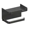 Caja de Papel Higiénico Rollo Soporte de Tejido Estante de Almacenamiento para Colocar Tubo de Papel Almacenamiento Hogar Inodoro Colgante de Pared sin Perforaciones