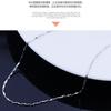 Collar elegante para mujer, directo de fábrica, chapado en plata, estilo coreano, joyería chapada, cadena corta para clavícula, cadena de lingotes retro.