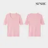 Ropa única y práctica: Suéter de punto multicolor de lana pura, cuello en U, hilo Yangzi de 48 hebras