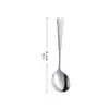 Acero Inoxidable 304 Cuchara de Moda Cuchara de Postre Patrón Martillado Patrón de Diamante Cuchara Pequeña Cuchara de Sopa para el Hogar Cuchara Redonda Cuchara para Comer en Restaurante Vajilla