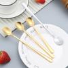 Cuchara de Acero Inoxidable para Mesa, Cuchara para Smoothie, Cuchara para Miel, Cuchara para Remover Café y Postre, Cuchara para Taza, Cuchara para Sazonar Pastel