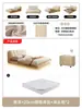 Tecnologia de Cama de Profiterole Cama de Suspensão de Veludo com Luz Cama de Casal Moderna Simples Cama de Tecido Cama de Casal com Armazenamento