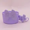 Cubierta Popular Transfronteriza de Silicona para Taza Térmica Tapa Inferior de Silicona para Vaso de Agua Stanley Cubierta Protectora de Silicona con Lazo Venta al por mayor en stock