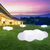 Luminária de nuvem luminosa para shoppings ao ar livre e áreas cênicas, iluminação decorativa de paisagem, luminária de banco simulada em formato de nuvem grande