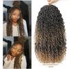 Fibra química africana suja trança concubina crochê cabelo River Locs 18 polegadas deusa voando criança crochê cabelo