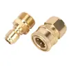 Conector rápido M22x1.5 conexión flexible para máquina de limpieza conexión rápida para salida de agua de lavadora de autos doméstica comercial conector de cobre para máquina de limpieza