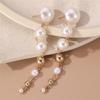 EZ4896 Aretes de Perlas Europeos y Americanos Transfronterizos Aretes de Borlas Joyería Elegante de Moda para Mujer Joyería Larga para la Oreja