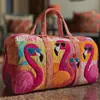 2026 Nova Série Transfronteiriça de Flamingos Bolsa de Viagem Acolchoada Portátil de Curta Distância Multifuncional Bolsa para Esportes e Fitness