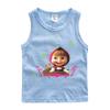 Chaleco sin mangas para niños, novedad de verano, camiseta fina de cuello redondo para niños y niñas, camiseta sin mangas de algodón, venta al por mayor transfronteriza