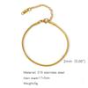 Pulseira Combinada Popular de Aço Inoxidável Mais Vendida Transfronteiriça Moda Europeia e Americana Charme Pulseira Grossa e Fina Feminina Galvanizada a Vácuo 18K