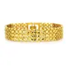 2019 Nuevo brazalete de oro hueco para hombre hip hop europeo y americano brazalete de personalidad genial de moda suministro de pulsera