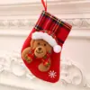 Meias de Natal, Sacos de Presente de Natal, Pingentes de Meias Pequenas de Natal, Enfeites para Árvore de Natal, Sacos de Decoração