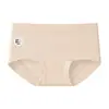 Ropa interior de algodón puro con hilo de 60 hilos para mujer, color Merade, estilo Otoño/Invierno, sin costuras, talla grande, bragas de pierna plana, fuelle extendido, algodón puro