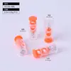 Hebilla Elástica de Dos Colores Redonda de una Sola Cabeza y Doble Agujero Accesorio de Mina Terrestre Hebilla de Plástico Ajustable con Resorte Accesorio para el Cabello Multicolor Pulsera Fluorescente