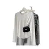 Elegante de Alta Gama, Hombro Derecho, Aspecto Adelgazante, Camiseta Interior de Manga Larga, Principios de Primavera, Otoño e Invierno, Top de Camiseta Interior Cepillada para Mujer
