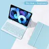 Funda Protectora con Teclado Bluetooth Adecuada para iPad 11 2025 10.2 Pulgadas 7ª/8ª/9ª Generación Mini 7 Air11 Funda de Cuero