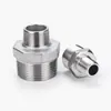 Acero inoxidable 304 reductor de diámetro a alambre reductor de diámetro hexagonal doble alambre exterior tamaño cabeza adaptador pasante recto 1 pulgada 6 minutos a 4 minutos