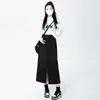 Falda Vaquera de Moda Versátil Estilo Coreano Cintura Alta 2025 Azul Retro Longitud Media Falda de Línea A Cintura Alta con Abertura