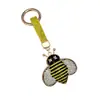 Llavero de aleación transfronterizo creativo y adorable con adornos de diamantes, con un diseño de abeja pequeña, un accesorio de alta gama y lujoso para bolsos y llaves de coche