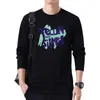 Camiseta de Manga Larga para Hombre de Marca de Moda Otoño Holgada Casual Versátil Top de Moda para Hombre LOGOTIPO Personalizable Uniforme de Equipo Uniforme de Clase