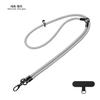 Cordón para teléfono móvil tres en uno de color sólido, bandolera corta de aspecto elegante, cuerda antipérdida, cadena colgante larga para funda de teléfono móvil