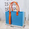 Bolsa de Feltro com Alça de Tecido Casual Versátil Bolsa de Compras de Feltro Presente Publicitário Fita de Presente Bolsa de Mão de Feltro Personalização