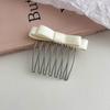 Presilha de Cabelo Laço Franja Lateral Artefato de Cabelo Acessório de Cabeça Adulto 2024 Novo Presilha de Cabelo Pente Invertido Pente de Cabelo