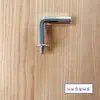 Estantería de Supermercado Tabla de Madera Tubo de Acero Inoxidable Barandilla Cerramiento Instalación Directa Sin Tornillos Conector Ferretería Accesorios