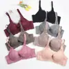 Comércio Exterior Sutiã de Renda Ajustável à Vista Sexy Push-up Mostra Seios Grandes Pequenos Sem Bojo Fino Confortável Tamanho Grande Roupa Íntima