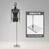 Loja de Roupas Femininas Suporte de Exibição de Manequim Ombro Largo Plano Camurça Galvanizada Manequim Boneca de Decoração de Vitrine de Alta Qualidade