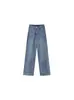 Calça Jeans Retrô Americana para Mulheres Inverno 2025 Nova Casual Solta Cintura Alta Emagrecedora Tamanho Grande Reta