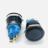 12/16/19/22mm Interruptor de Botão de Metal Preto Oxidado Auto-Travante Reset Ponto Iniciar Fonte de Alimentação Botão Pequeno