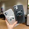 Celebreidad de Internet Mismo Estilo Adecuado para Funda de Teléfono Apple Gato de Piel Hi Tridimensional Dibujo Animado Creativo Red Rice NOTE14S Lindo para Mujer