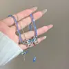 Novo Design Versátil Borboleta com Contas Nicho Colar, Lindo, Requintado, Único e de Alta Qualidade Colar de Pingentes Empilhados