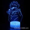 Lámpara de mesa 3D LED con luz nocturna creativa táctil colorida con animación de dibujos animados japoneses transfronterizos de regreso a la guerra
