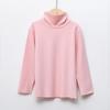 Camiseta Básica de Veludo Gola Alta Infantil Meninos Roupa Térmica Autoaquecível Outono Roupas Meninas Combinação Livre Infravermelho Distante Antibacteriano