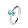 Anillo retorcido ovalado de cuatro garras Shein transfronterizo, personalidad simple, nicho, anillo de lujo ligero, elegante, venta al por mayor