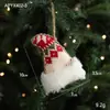 Adornos de Árbol de Navidad de Tela, Decoraciones Colgantes de Navidad de Peluche Tejido, Lazo, Corazón, Guantes, Botas, Piezas Decorativas