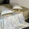 Verão Luz Luxo Fresco Tencel Verão Fresco Colcha Quatro Peças Estampa Digital Fibra de Lyocell Dormir Nu Ar Condicionado Colcha
