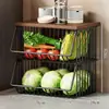 Estante de Almacenamiento de Cocina Cesta para Frutas y Verduras Sala de Estar Estante de Almacenamiento para Juguetes y Snacks Carrito Pequeño Multifuncional de Pie para el Hogar