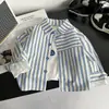 Camisas para meninos, nova coleção outono 2026, camisas de manga comprida para bebês meninos, tops estilosos para crianças, roupas infantis da moda para primavera e outono