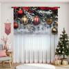 1 Pieza Nueva Serie Navideña 2025 Mosquitera con Impresión Digital 3D Venta Directa de Fábrica Decoración para Dormitorio Sala de Estar Barra de Ventana