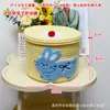 Cesta de Almacenamiento para Pastel de Muñeca Divertida Juguetes para Niños Cesta Tejida de Cuerda de Algodón de Dibujos Animados Caja Organizadora de Bocadillos para Escritorio de Sala de Estar