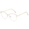 Gafas de lectura de marca BJYX, marco completo, caja de negocios, ultraligeras, ultratransparentes, de color sólido, de metal, de alta calidad, anti luz azul, espejo plano